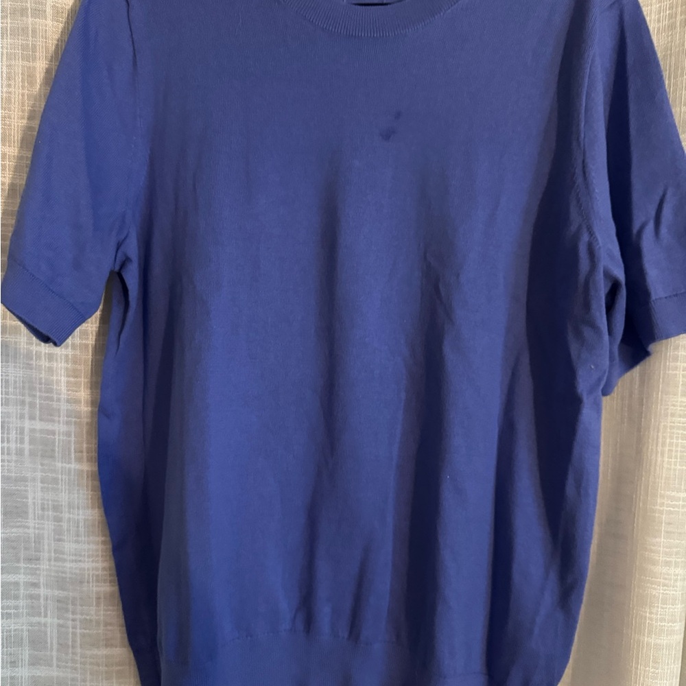 J. Crew Vibrant Blue Crewneck Top
